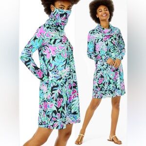 Lilly Pulitzer ChiliLily LiliSheild UPF: 50+ Meryl Dress in Onyx ‘Lets Go Wild’